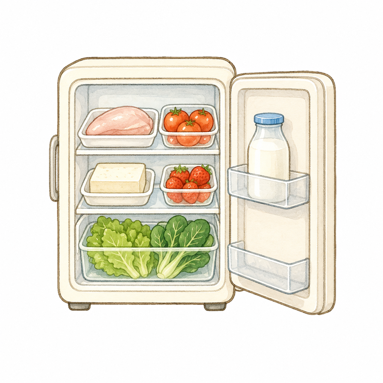鸡胸肉进入冰箱